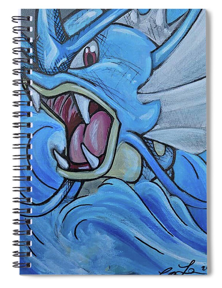Gyrados Rising - Spiral Notebook
