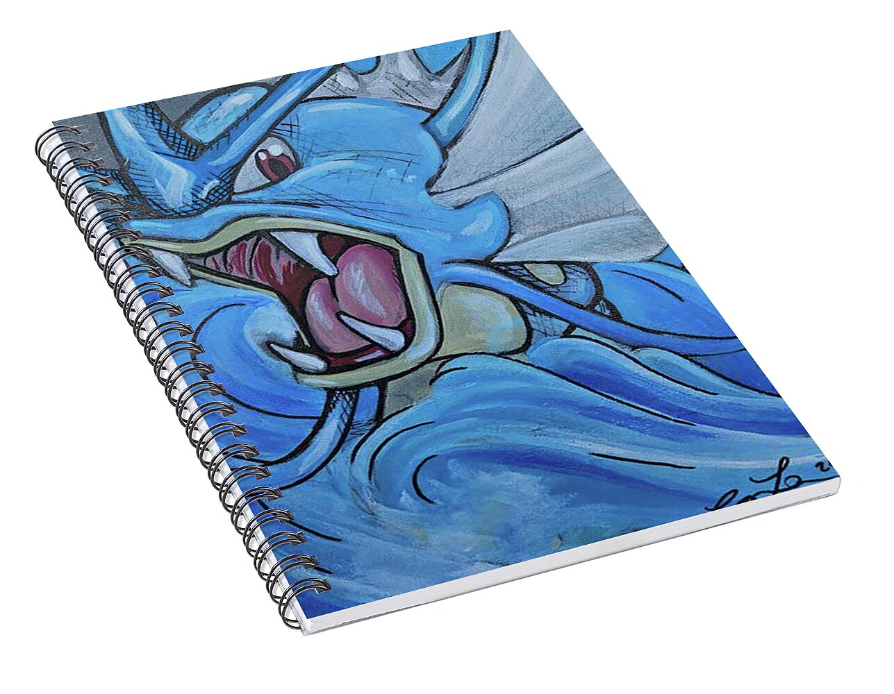 Gyrados Rising - Spiral Notebook